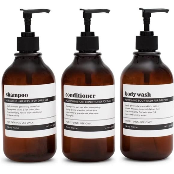 Shampoo and Conditioner Bottles DispenserSoap Shampoo Dispenser Bottles